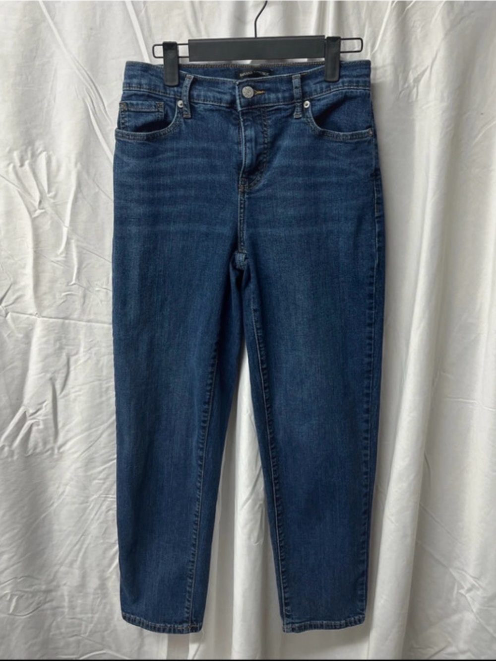 Banana Republic Blue Denim High-Rise Straight Jeans